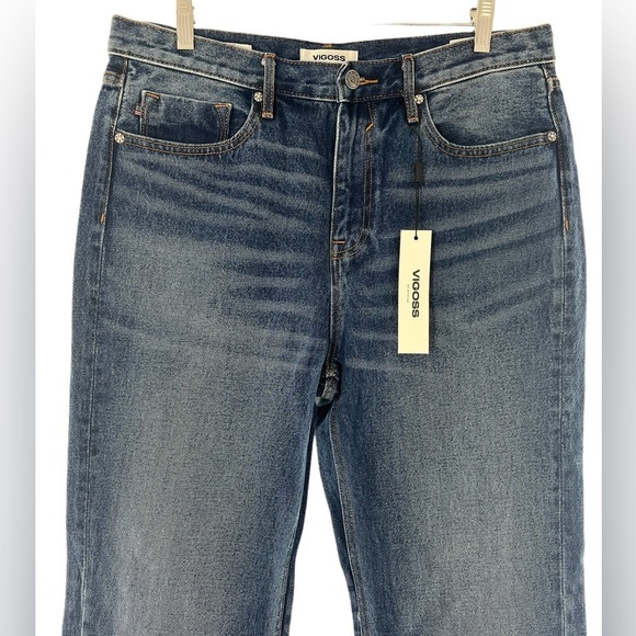 NWY Vigoss Medium Wash Royce High Rise 70's Jeans 30 - Picture 2 of 7